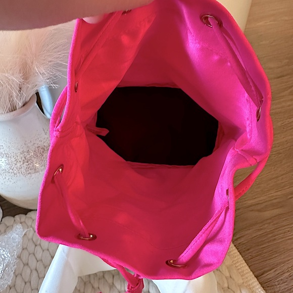 PRADA Hot Pink Drawstring Cosmetic Pouch - Picture 5 of 8